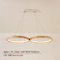 Japanese hanging lamp LED 2 round pendant light design wood light