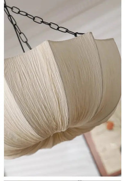 Retro Wabi Sabi Fabric Chandelier Japanese Fabric Pendant Lights