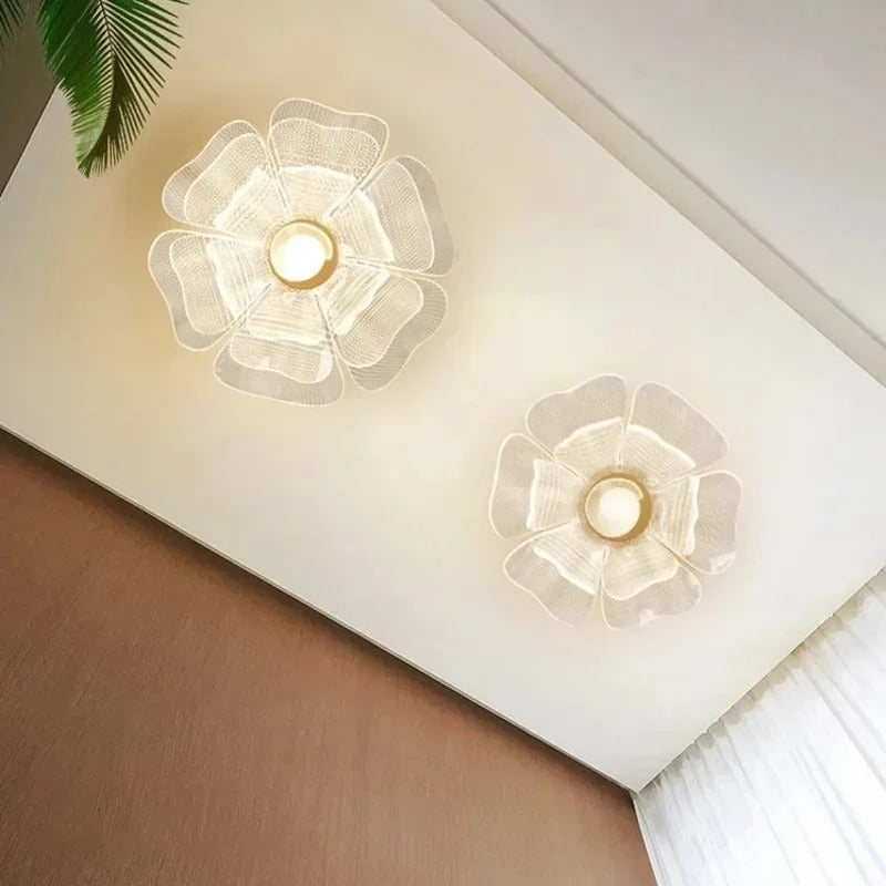 Flower Ceiling Light Bedroom Entrance Hallway Dining Room Lighting Fixture