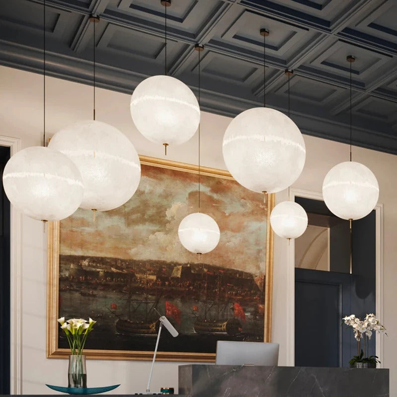 Danish design Moon Pendant light Italian Postkrisi Designer orb chandelier Atmosphere light