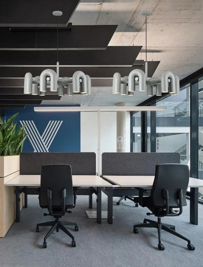 Nordic Creative U-shaped Living Room Chandelier Restaurant Personality Art Model Designer Home Decorative LED Pendant Lights