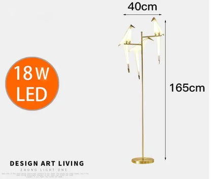 Perch Paper Chandelier LED Bird Designer Chandelier Lamp
