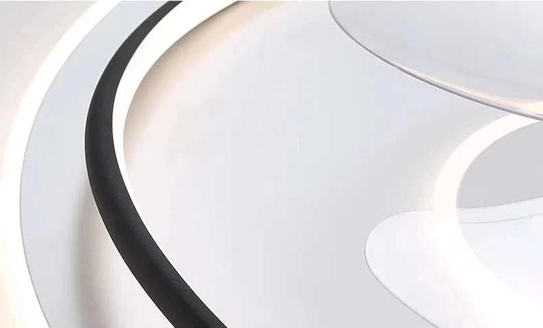 Modern LED Ceiling Fan Light Remote Dimming 6 Levels Silent Living Room lighting