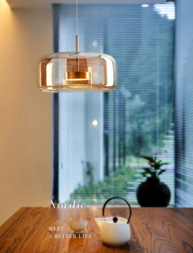 Modern Glass Pendant Lamp Led Chandeliers Ceiling Pendant Lamp Indoor Lighting