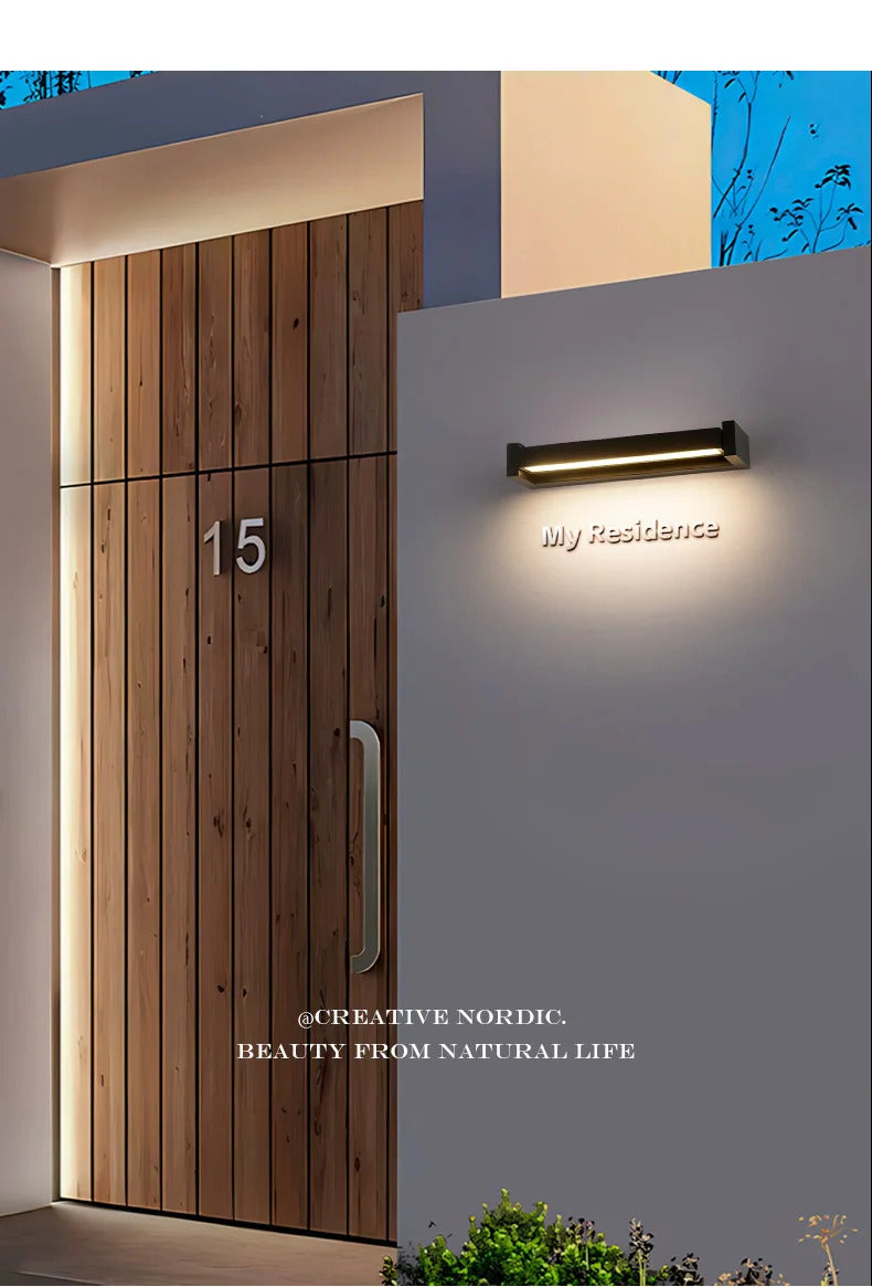 Modern waterproof Outdoor wall lamp Rotatable Courtyard landscape Corridor light