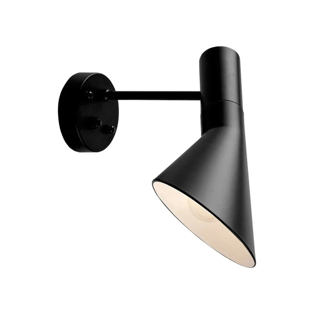 Nordic Minimalist Bedside Wall Lamp Black white Iron Sconce Industrial Retro wall light