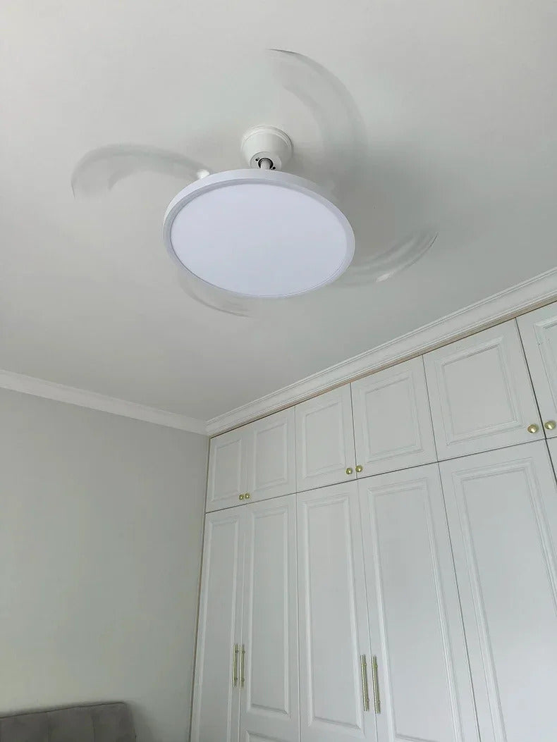 Ceiling Fan With Light Modern Remote Smart Invisible Ceiling Fan Bedroom Lamp