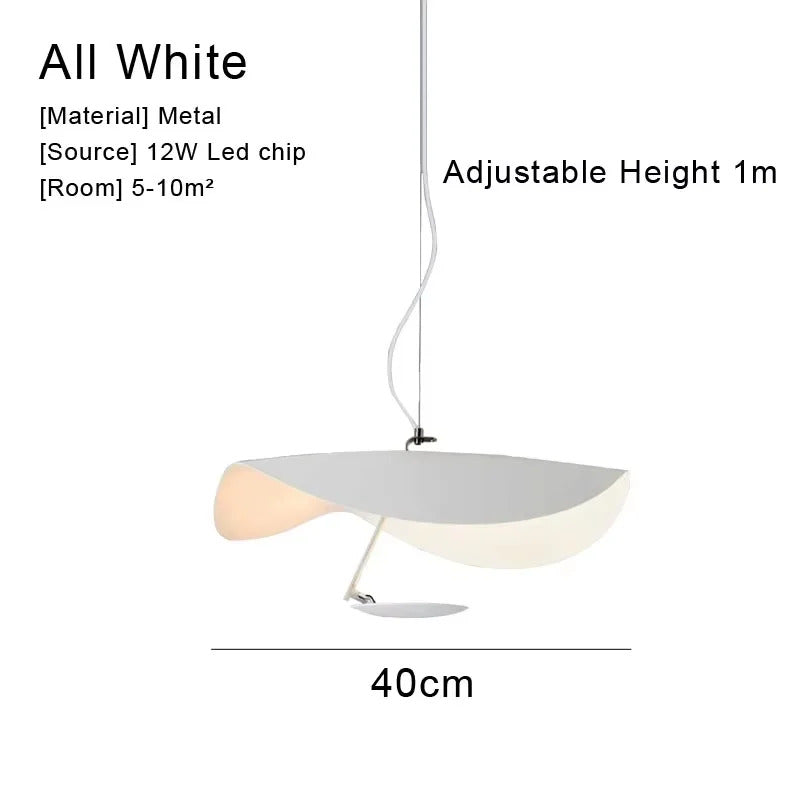 Catellani & Smith Lederam Manta Pendant Lamp Flying Saucer Hat industrial retro replica design lamp white black pendant light