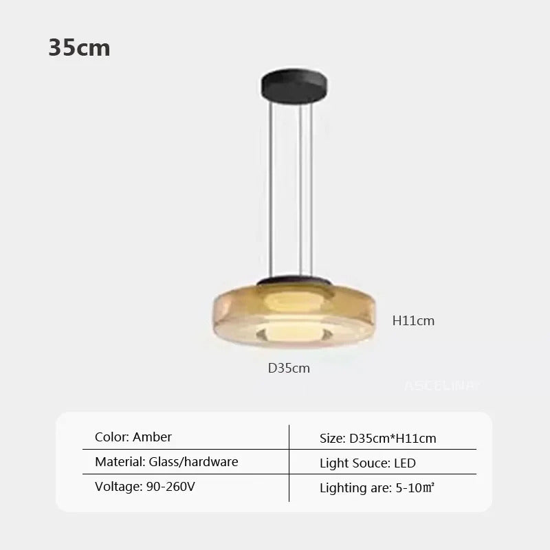 Nordic LED Glass Chandelier for Restaurant Bedroom Dining Room Table Glass Pendant Lights  Home Decoration