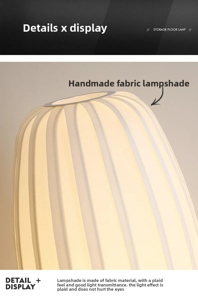Nordic fabric table lamp, living room and study decorative table lamp, warm bedroom bedside decorative lamp