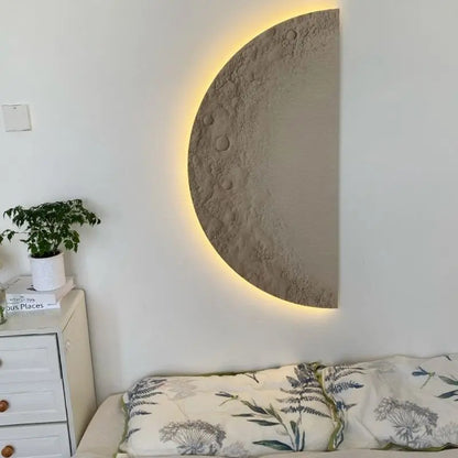 Moon Wall Painting Lamp Creative Minimalist Background wall sconce Wall picture light