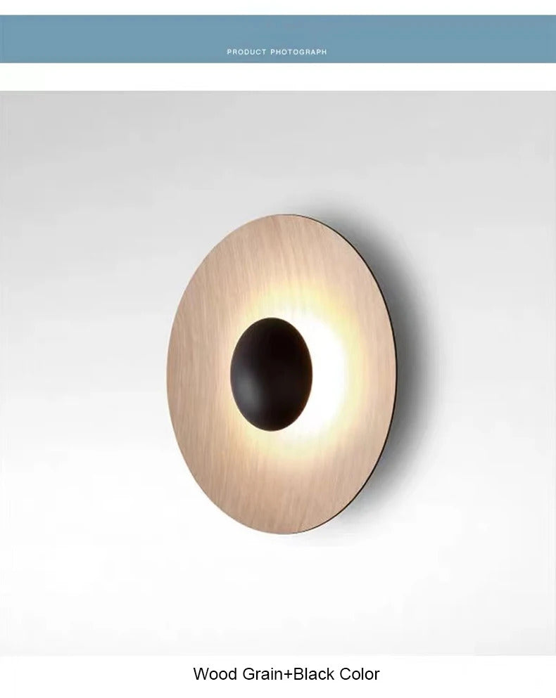 Modern grain LED Wall lamp Nordic round staircase Aisle Corridor Background Sconce light