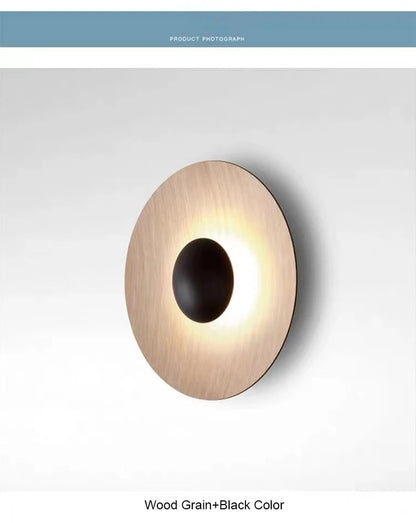 Modern grain LED Wall lamp Nordic round staircase Aisle Corridor Background Sconce light
