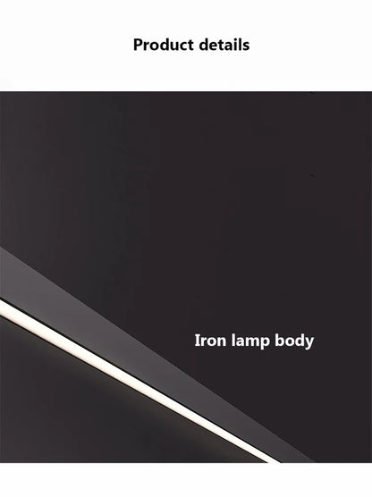 Modern Black Long Strip Wall Lamp Outdoor waterproof Corridor staircase wall light