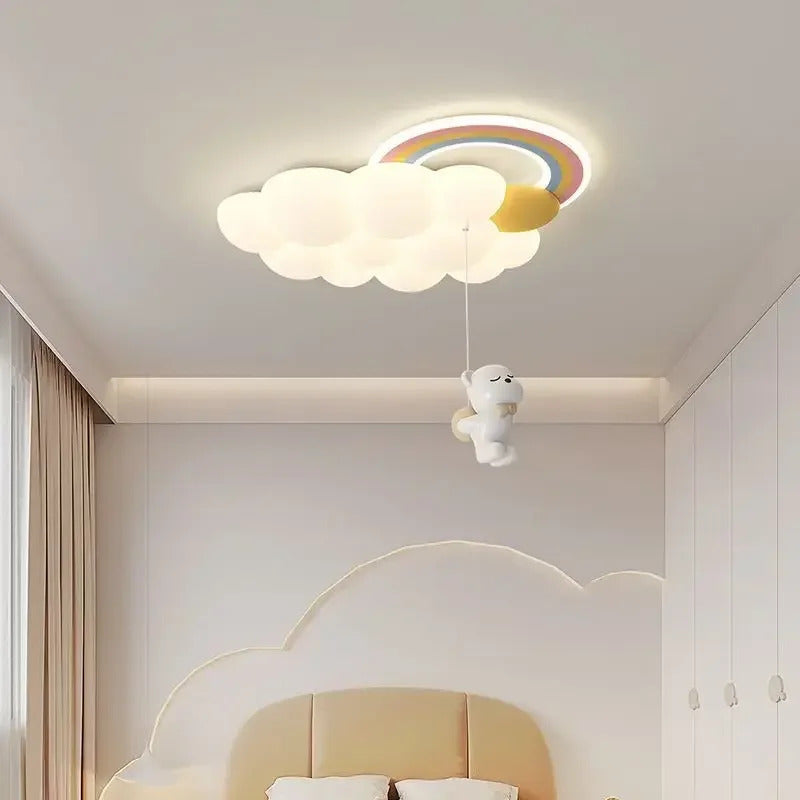 Cloud Child Stylish Ceiling Lights Bedroom Home Decor Lighting Luster Fixture