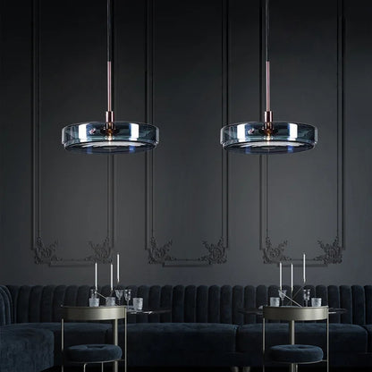 Modern blue pendant light Simple Nordic glass pendant light