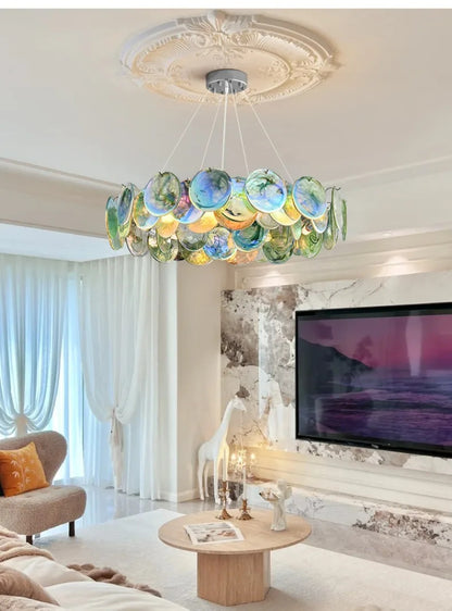 Camisa Murano Glass Chandelier Living Room art deco chandelier