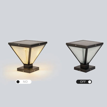 Outdoor Solar Tapered Pillar Lights Light Control Garden Light Sensor Outdoor Waterproof lamp