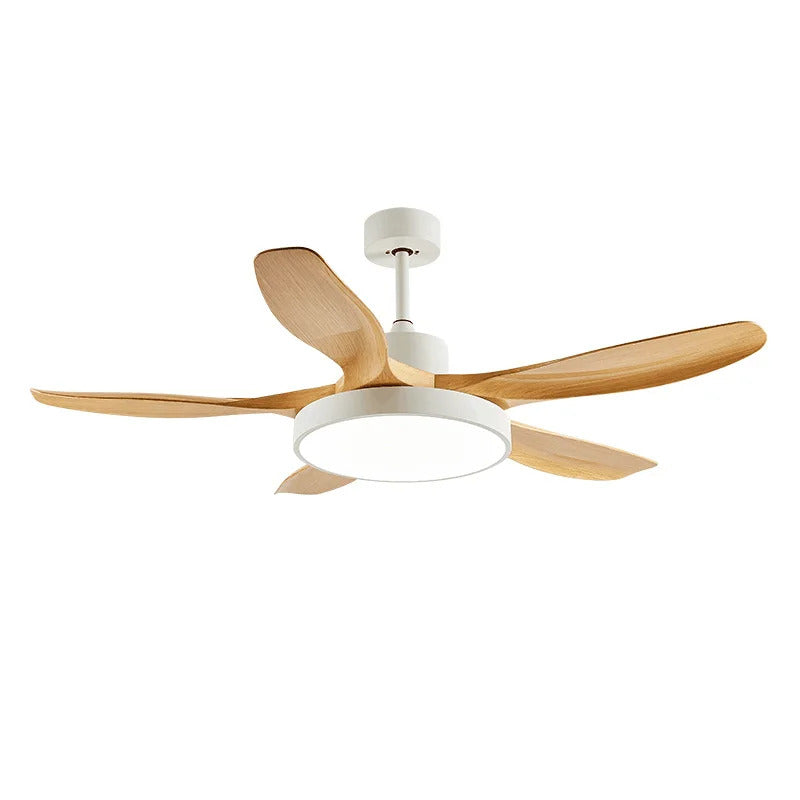 Nordic Large Ceiling Fans light Modern Natural wood color Simple Remote Control Ceiling Fan lamp