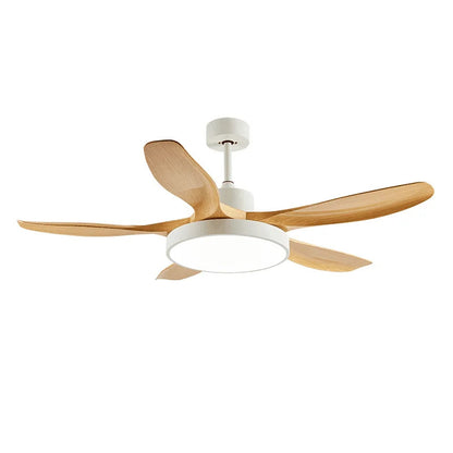 Nordic Large Ceiling Fans light Modern Natural wood color Simple Remote Control Ceiling Fan lamp