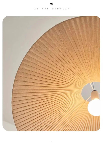 Nordic Fabric Hat Pendant Light Cream Style Led Pendant lamp