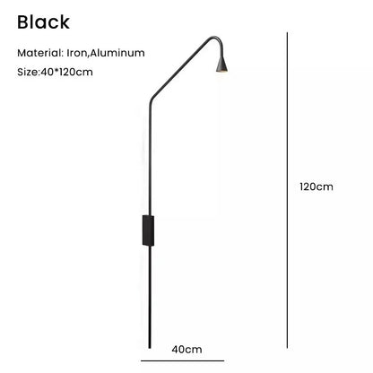 Minimalist Bedroom Bedside Floor Lamp Designer Gold Standing Light