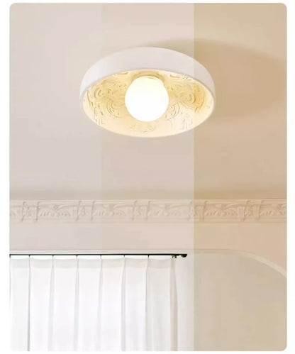 French Resin Ceiling Light Balcony Bedroom Corridor Lighting Fixture