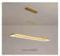 Rectangular chandelier Aluminum LED deco design Nordic style lamp