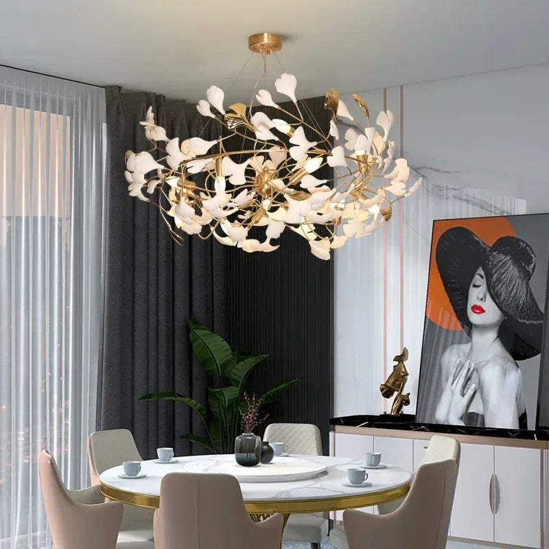 Ginkgo Halo Chandelier