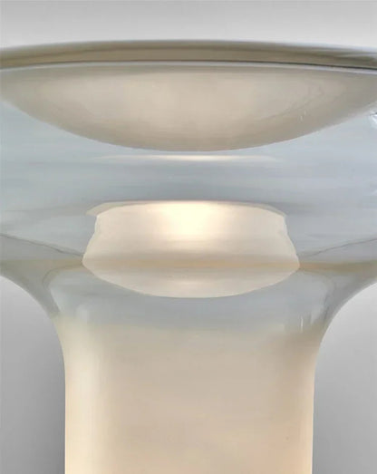 Light luxury designer glass desk lamp simple creative living room study bedroom warm bedside lamp LED art technology floor lamp