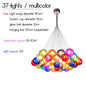 Nordic LED Bubble Lamp Chandelier Modern Clear Glass Ball Suspension Lamp