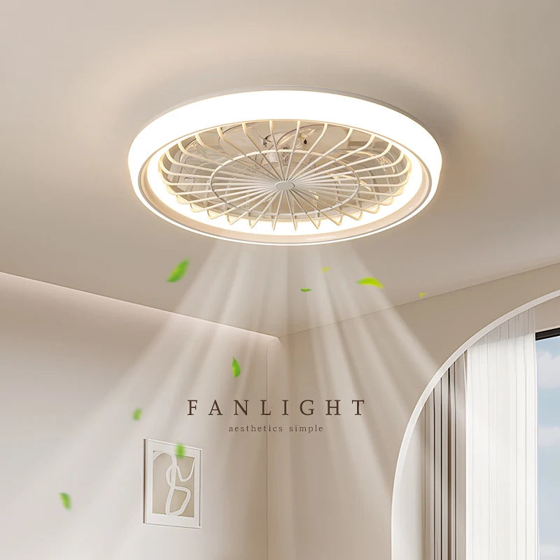 Minimalist Ceiling Fan Light Restaurant Full Spectrum Eye Protection Lamp