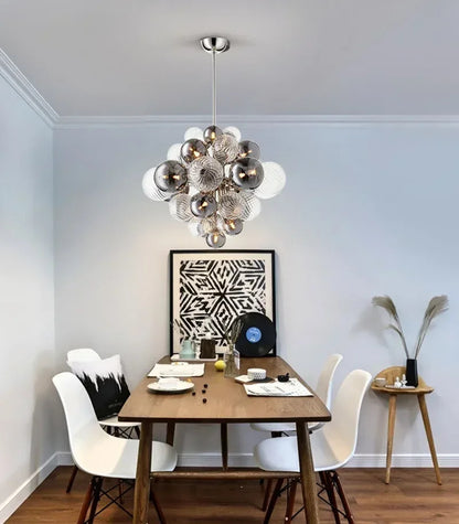 Candeeiro suspenso de vidro de luxo em estilo francês, estilo antigo, para bar, restaurante ou quarto acolhedor. 