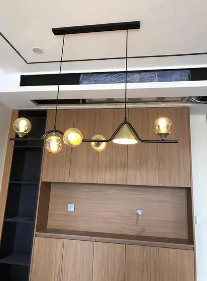 Lustre de vidro escandinavo, candeeiro suspenso, lustre de teto para cozinha e sala de jantar.