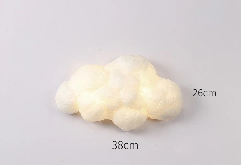 Novelty Cloud Wall Sconce Light Kids Children Bedroom Bedside Cartoon Cotton wall lamp