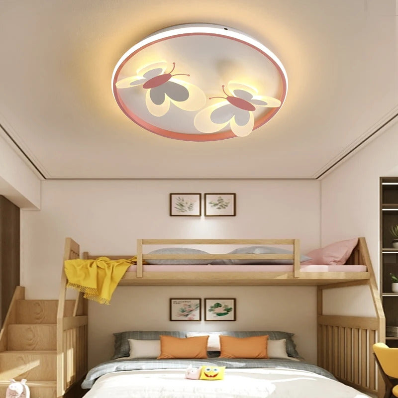 Butterfly ceiling lamp Children Room Indoor bedroom lamp