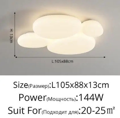 Milky white Ceiling Lamp esthetic room ceiling light fittings