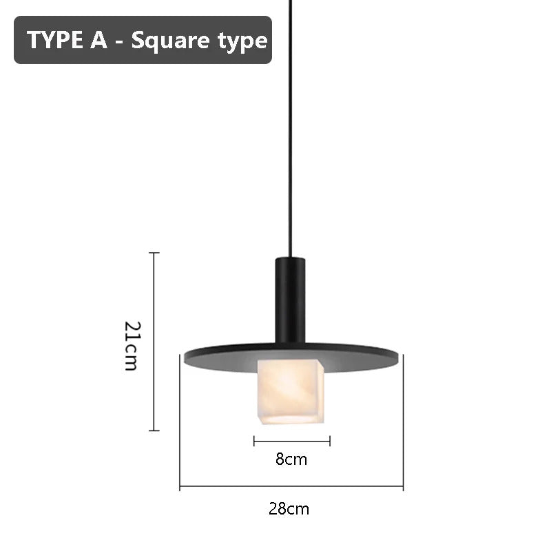 Marble living room corridor Small Chandelier Modern Simple Bedroom Bedside Pendant Light