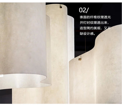 Nuvola Cloud Pendant Lamp Designer Hand-made Curved Fabric Lamp