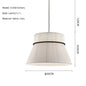 Wabi Sabi White Fabric Pendant Lamp Nordic Restaurant Decoration Cloth Chandelier