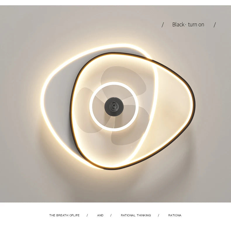 Electric Fan Light Modern LED Ceiling Lamp Living Room Light