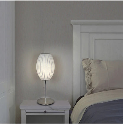 Nelson bubble table lamp wabi sabi white Silk floor light Danish designer Living Room Sofa Side Bedroom Bedside Led Standing Lam