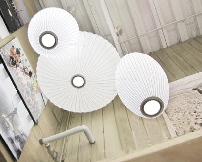Japanese pendant light white design minimalist lamp Silk Cloth Light