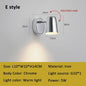 Modern Bauhaus silver small wall lamp Nordic simple bedroom bedside wall light