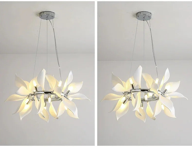 Nordic Petal chandelier Luxury Ceramic Pendant Lamp