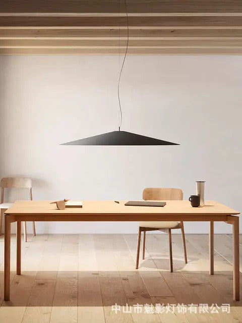 Minimalist black Flying Saucer Pendant lamp led round dining lamp