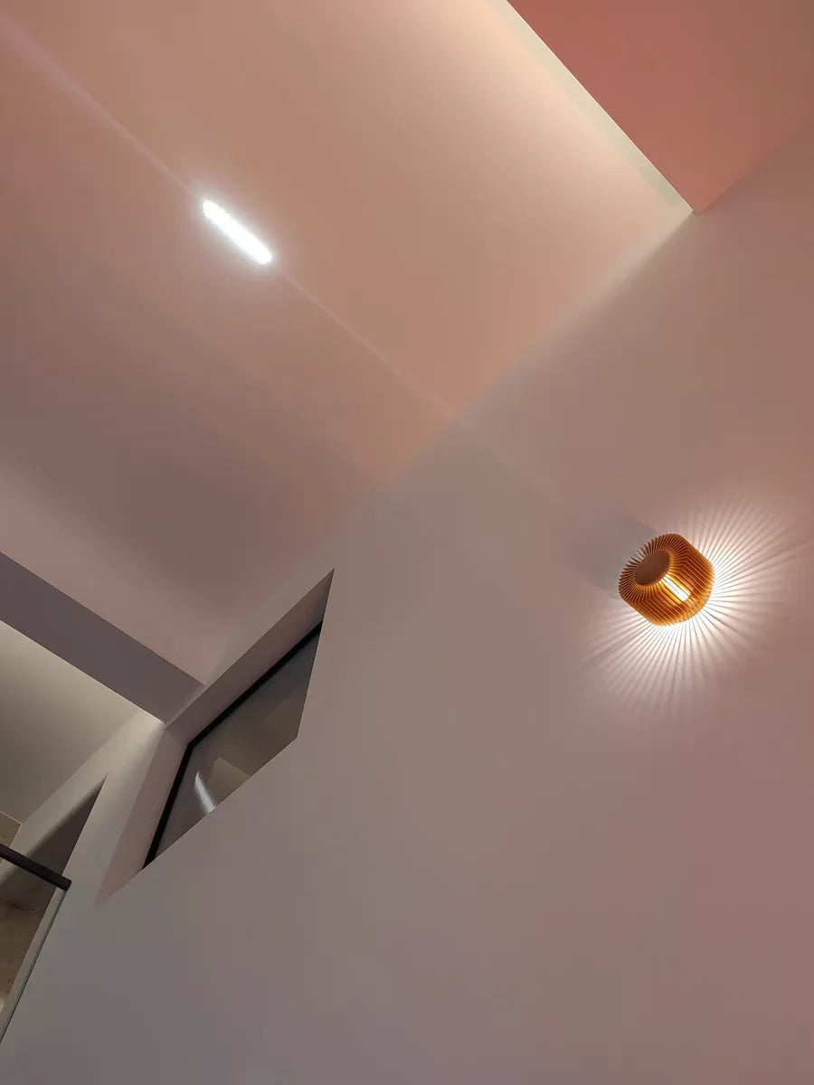 Modern small wall lamp Designer aluminium wall light Black Rose Gold bedroom night sconce