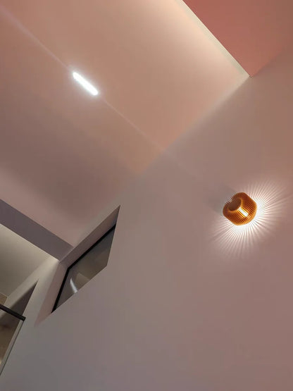 Modern small wall lamp Designer aluminium wall light Black Rose Gold bedroom night sconce