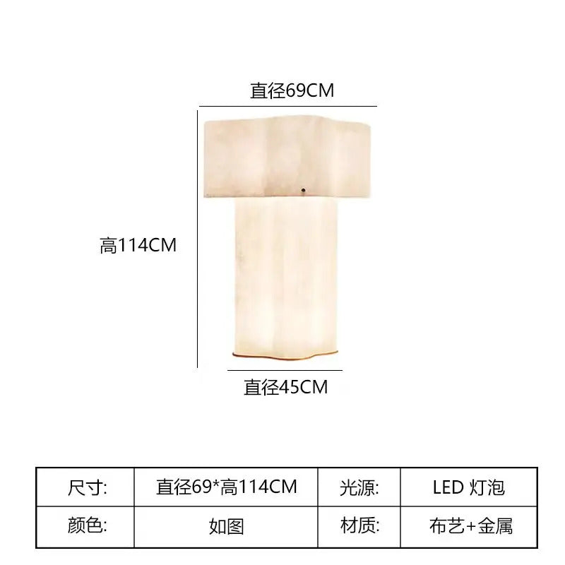 Nuvola Cloud Pendant Lamp Designer Hand-made Curved Fabric Lamp