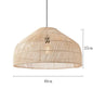 Natural Rattan wicker hanging lamp Chinese Style suspension